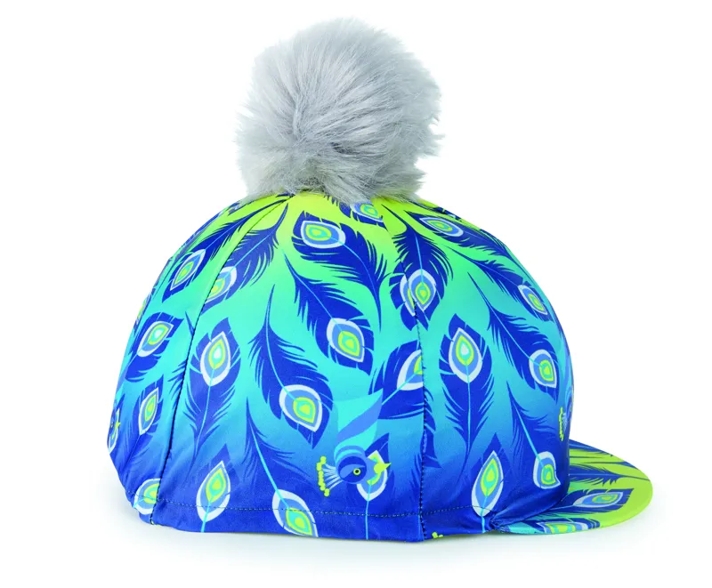 Shires Hyde Park Hat Silk in Lime Peacock